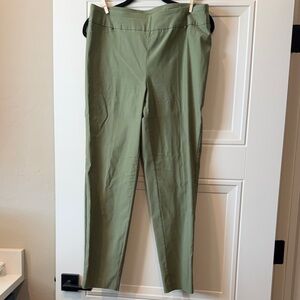 Cato Olive Green Mid-Rise Pants